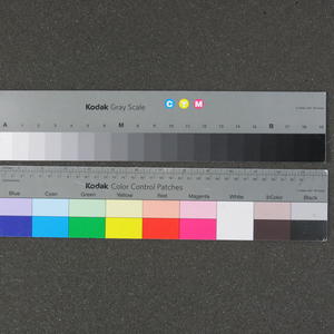 Tarjeta de calibracion de color